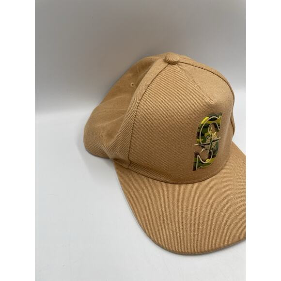 Seattle Mariners Boeing Brown Camo Snapback Melonwear Hat Cap - Picture 2 of 8